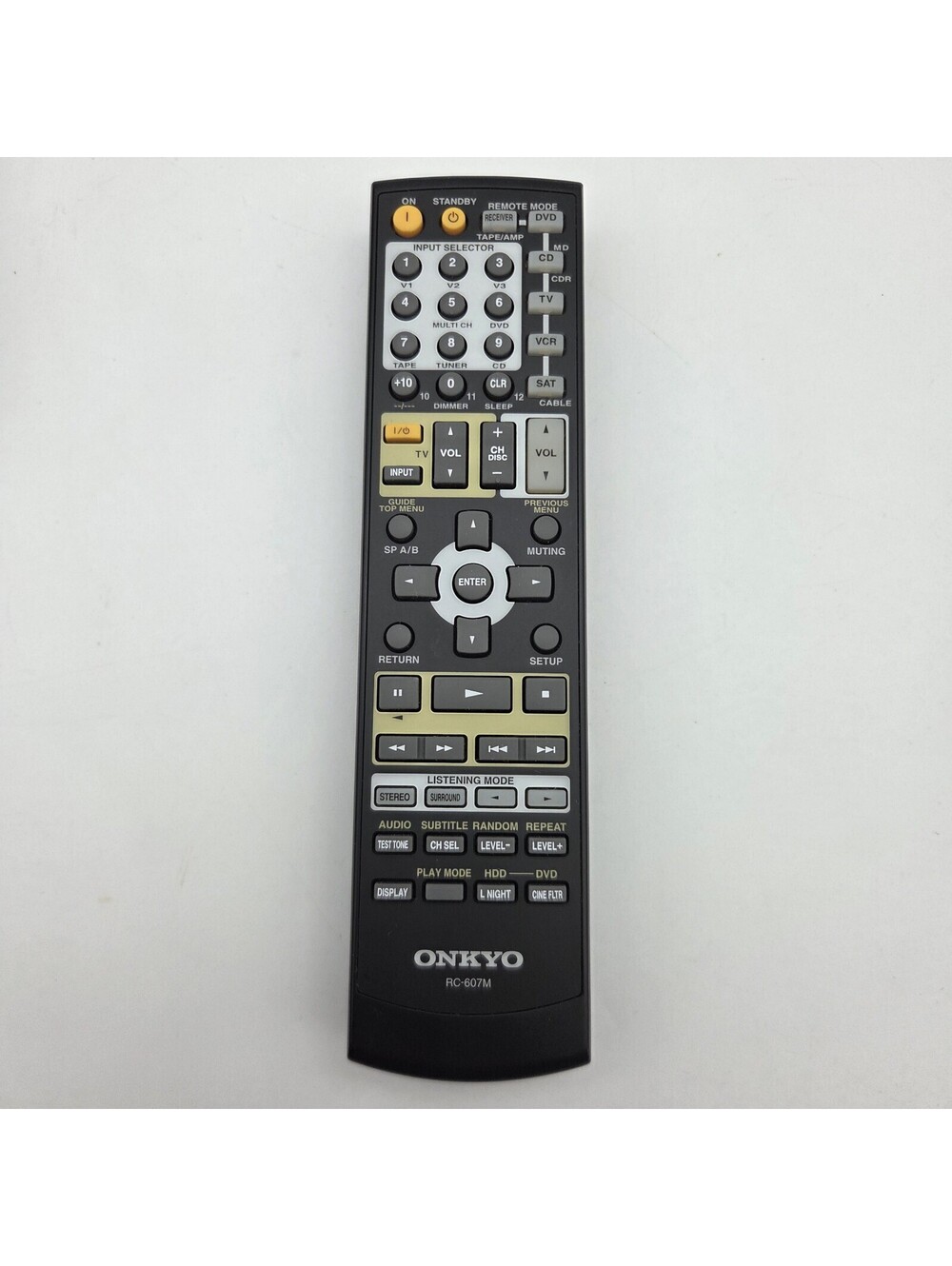 Genuine Onkyo RC-607M Remote Control OEM For TX-SR305B, TX-SR503, TX-SR503B/S/E